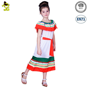 Habiller déguisement de fête d'halloween Costume de <span class=keywords><strong>Flamenco</strong></span> mexicain <span class=keywords><strong>robe</strong></span> mexicaine pour les filles - Product Image 5