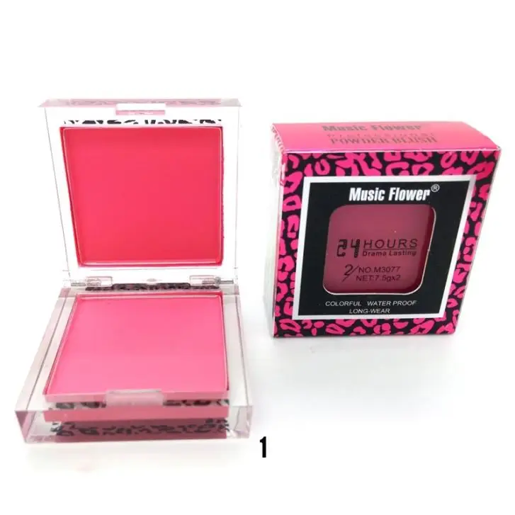 Blush à joues, poudre pour le visage, 2 couleurs, maquillage minéral mc, fleur musicale, nouveau,