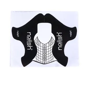 Personalizzato Private label doppie forme 300 pz/500 pz Per rotolo di plastica forme di unghie francesi con farfalla e modelli quadrati - Product Image 1