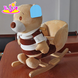 Nuovi prodotti del bambino cavallo divertente suono d'epoca in legno cavallo a dondolo W16D093 - Product Image 4