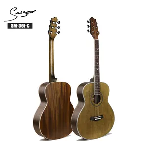 SM-361-C 36インチ卸売ギター、スプルースヴィンテージサテン仕上げアコースティックギター