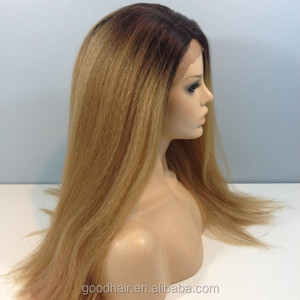 Capelli remy frontal del merletto <span class=keywords><strong>parrucca</strong></span> diritta crespa ombre indian ragazze immagini sexy <span class=keywords><strong>parrucca</strong></span> anteriore del merletto umani per le donne nere spedizione campione - Product Image 3