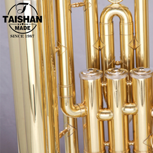 Tuba professionnel en laiton laqué or - Product Image 4