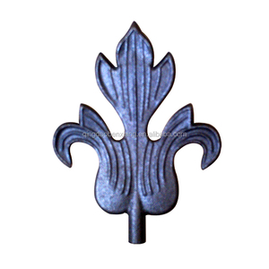 Puertas principales de hierro, hojas de acero fundido decorativas, elementos de acero forjado - Product Image 3