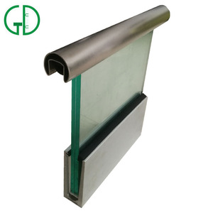GD de cristal de aluminio de la balaustrada barandilla Precio de aluminio perfil de canal <span class=keywords><strong>para</strong></span> barandilla de vidrio - Product Image 4