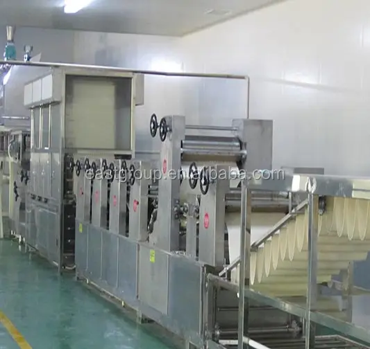 Línea de producción de fideos frescos 400/maquinaria de procesamiento de fideos semisecos/dispositivo de fabricación de fideos al mejor precio