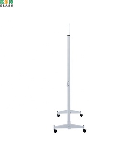 Pizarra Magnética de <span class=keywords><strong>Vidrio</strong></span> Templado con Marco de Aluminio y Soporte Móvil, Superficie de <span class=keywords><strong>Vidrio</strong></span> Templado de 60x90cm <span class=keywords><strong>para</strong></span> Escuela, Hogar y Oficina - Product Image 2