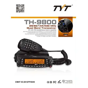 Talkie-walkie radio voiture talkie-walkie longue portée TYT radio de Base TH-9800 4 talkie-walkie bande 100km