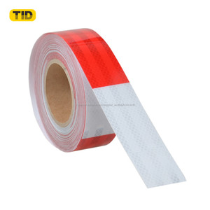 Rojo/Blanco Metro <span class=keywords><strong>Cinta</strong></span> <span class=keywords><strong>Reflectiva</strong></span> Para Vehiculos Dot-c2 BICOLOR DE GRAN CALIDAD CODIGO - Product Image 6