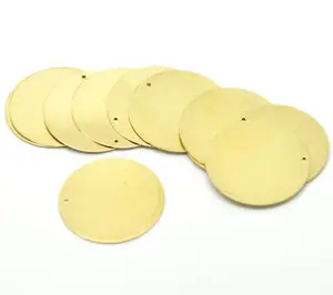 Brass Round Stamping Blanks Tags Pendants Charms