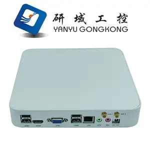 Ev sunucu Fanı/fansız gömülü bilgisayar tedarikçiler HTPC Küçük kutu J1900/1 * VGA/6 * USB/2 * MINIPCIE