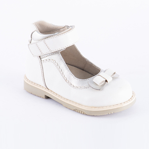 Hermosos Zapatos Ortopédicos de Cuero para Niñas para Primavera, Verano y Otoño en Rosa y Blanco por Princepard - Product Image 3