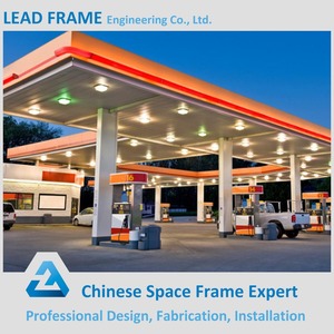 Tamaño modificado para requisitos <span class=keywords><strong>particulares</strong></span> de acero plano Truss techo prefabricada gasolinera - Product Image 5