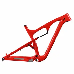 ICAN full suspension 197mm achter ruimte carbon vet bike frame 26er, China carbon fietsframe