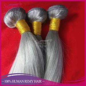 Thiên Thần Thời Trang Darling Tóc Bạch Kim Bạc Xám Cheveux Naturels Dệt Cho Bện Xám Trinh Brazil Tóc Nối Tóc Con Người - Product Image 5