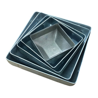 Tapas Cuadradas de Acero Galvanizado para Postes - Tapas Metálicas Tipo Domo para Postes de Cercas