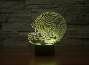 NFL Casco 3D lámpara 7 lámpara RGB Luz de Colores 3d increíble ilusión Óptica - Product Image 6