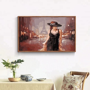 Moderne mur art <span class=keywords><strong>sexy</strong></span> lady 3d diamant peinture avec cadre - Product Image 3