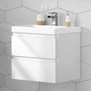 2019 High Quality 600 mm <strong>White</strong> Vanity Sink Unit Ceramic Basin Storage Home Furniture <strong>Wall</strong> Hung <strong>Bathroom</strong> Vanity <strong>Cabinet</strong> - Product Image 1