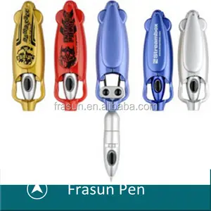 Einzigartige transformatoren Ausstellung falten customized promo stifte, frosch form geschenk maßgeschneiderte promopens