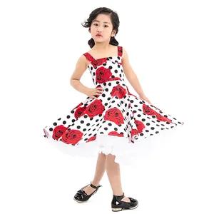 Neues Modell Ehe Party Kleid Rose Blume Phantasie Party Prinzessin Kleid