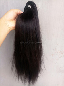 Compras en línea <span class=keywords><strong>de</strong></span> cabello humano peruano clip en cordón <span class=keywords><strong>Cola</strong></span> <span class=keywords><strong>de</strong></span> <span class=keywords><strong>Caballo</strong></span> pelo virginal recto sedoso clip en pelo - Product Image 2
