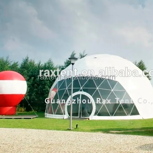 Geometric dome big steel event dome tent luxury outdoor zelte 6x6m winter tent indian wedding tent with factory price