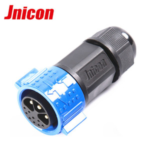 Jnicon điện tín hiệu kết hợp nam nữ đẩy khóa M25 IP67 3 9pin Thông tư nối - Product Image 6