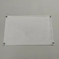 Logo personalizzato sublimato stampa semplice Pin Display tela di cotone appeso a parete Banner bianco bandiera Pennant