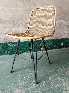 Tabouret <span class=keywords><strong>de</strong></span> <span class=keywords><strong>bar</strong></span> <span class=keywords><strong>de</strong></span> cuisine <span class=keywords><strong>en</strong></span> rotin PE avec cadre <span class=keywords><strong>en</strong></span> métal, <span class=keywords><strong>chaise</strong></span> <span class=keywords><strong>haute</strong></span> <span class=keywords><strong>en</strong></span> <span class=keywords><strong>osier</strong></span> <span class=keywords><strong>de</strong></span> jardin - Product Image 5