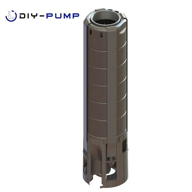 4 inch SP series stainless steel deep well submersible borehole impeller solar pump 4SP0805
