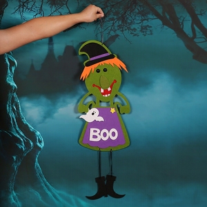 Factory directly wholesale new design handmade wool felt 3D Halloween pumpkin props wall hanging - Product Image 3