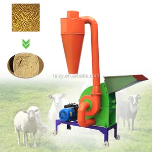 Agricultural corn grinder hammer mill grain processing crusher machine