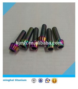 gr5 nitruración del arcoiris de titanio cabeza cónica tornillo - Product Image 1