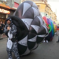 Costume d'escargot gonflable pour adultes, 2.5m, article de fête cirque en plein air, idées d'événements, pour adultes