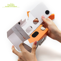 Logo personnalisé Fait 3D Plié Casque Vr 2.0 En carton de Réalité virtuelle V2.0 Lunettes