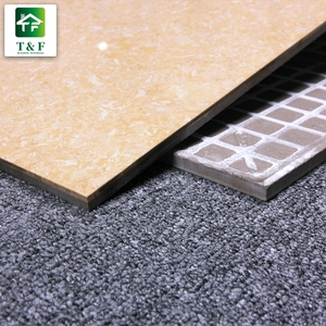 Azulejos de Piso Portugueses de <span class=keywords><strong>Cerámica</strong></span> Esmaltada Pulida de Alto Brillo de 60x60 cm en Color Beige en Venta - Product Image 2