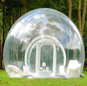 Tente de camping gonflable transparente en PVC, <span class=keywords><strong>4</strong></span> m de diamètre <span class=keywords><strong>x</strong></span> <span class=keywords><strong>3</strong></span> m de hauteur, durable, durée de vie de <span class=keywords><strong>4</strong></span> ans, personnalisable pour les événements en plein air - Product Image 2