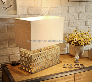 <span class=keywords><strong>Lampe</strong></span> led décorative en <span class=keywords><strong>rotin</strong></span> et <span class=keywords><strong>osier</strong></span>, style Ce, luminaire de Table - Product Image 2
