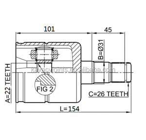 JOINT VWIN-Q5LH JOINT INTÉRIEUR 24X104. 8K0498103B - Product Image 5