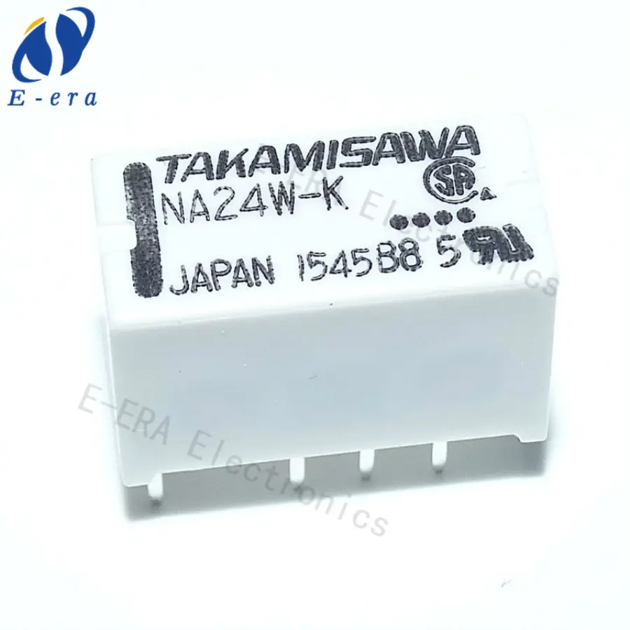 10pcs ORIGINAL NA24W-K TAKAMISAWA Relay DPDT 2C 24VDC Coil JAPAN 