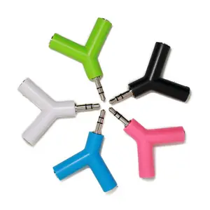 2 Trong 1 Bán Buôn Tai Nghe Headphone Splitter Y Hình Dạng Có Dây Tai Nghe Âm Thanh Splitter Cho Các Cặp Vợ Chồng