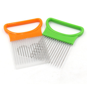Supporto per <span class=keywords><strong>cipolla</strong></span> tagliata in acciaio inossidabile di vendita caldo/ago per forchetta per carne/affettatrice per verdure taglierina per pomodoro - Product Image 4