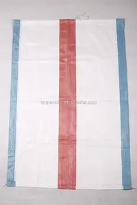 Blanc pp tissé sac/sac pour le riz/farine/nourriture/blé - Product Image 1