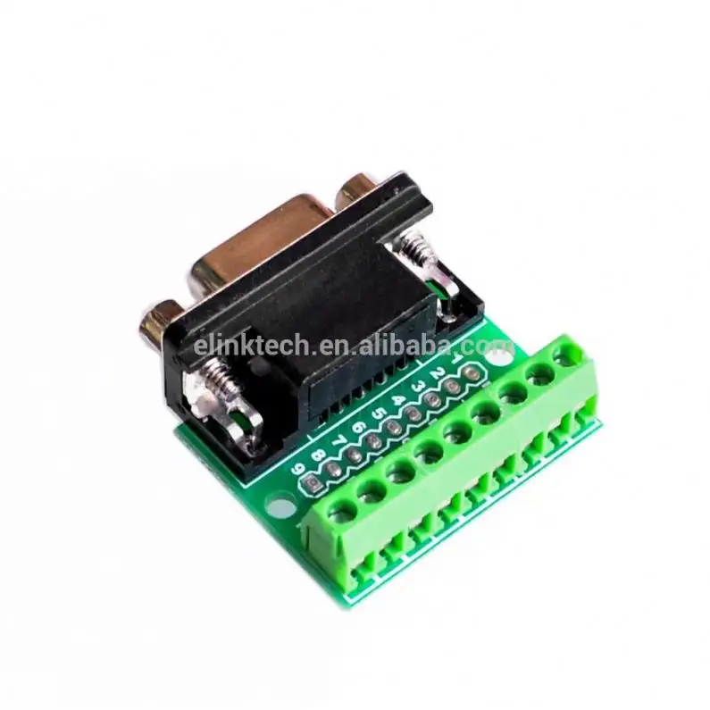 Chip IC DB9 RS232 Serial a Terminal macho Adaptador Conector Breakout Board En stock