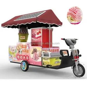 Portable électrique vélo popsicle chariot de crème glacée