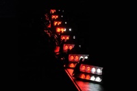 Golddeer-luz estroboscópica LED de advertencia para vehículos de emergencia, luz de visera para montaje en parabrisas, color rojo fuego, DC9 ~ 30V