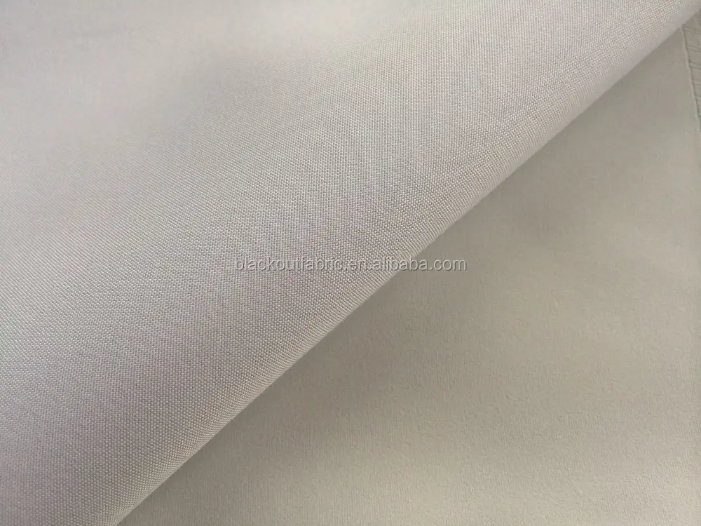 100% Polyester Microfiber Suede 3 Lulus Lapisan Akrilik Lapisan Kain Pemadaman untuk Tirai untuk Perumahan dan Perhotelan