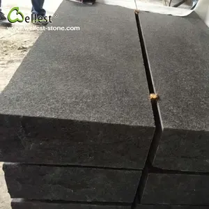 Xiamen G684 negro perla granito gran paso Jardín de piedra