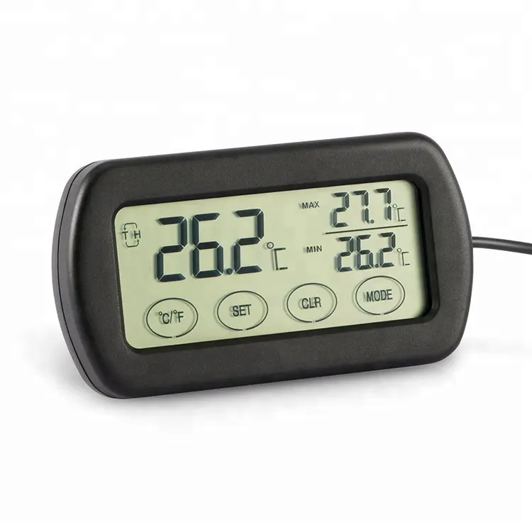 Digital Touchscreen Thermometer Hygrometer, Temperature Humidity Meter with Max Min Record and Alarm Function